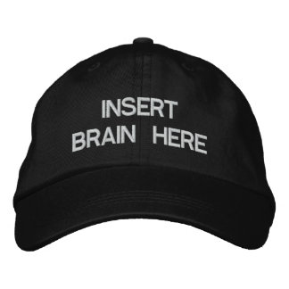 GORRA BORDADA INSERTE EL CEREBRO AQUÍ