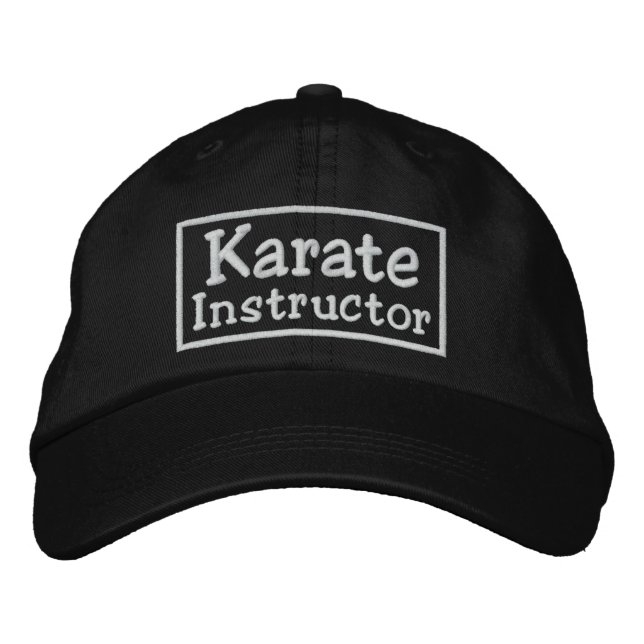 Gorra Bordada Instructor de Karate (Anverso)