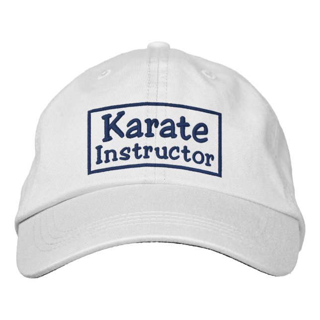Gorra Bordada Instructor de Karate (Anverso)