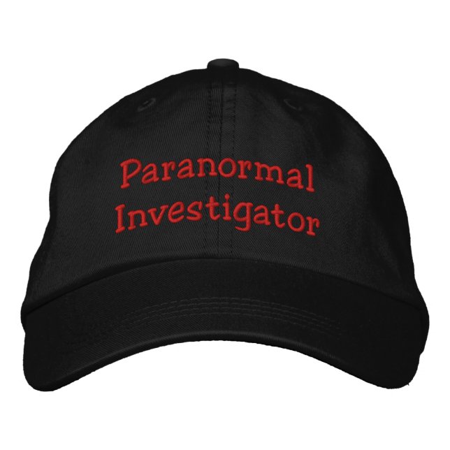 Gorra Bordada Investigador paranormal (Anverso)