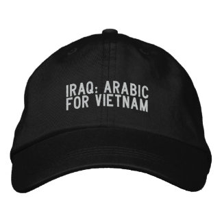 Gorra Bordada iraq: árabe para vietnam