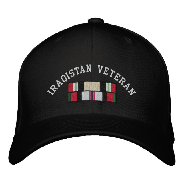 Gorra Bordada Iraq Veterano de Afganistán (Anverso)