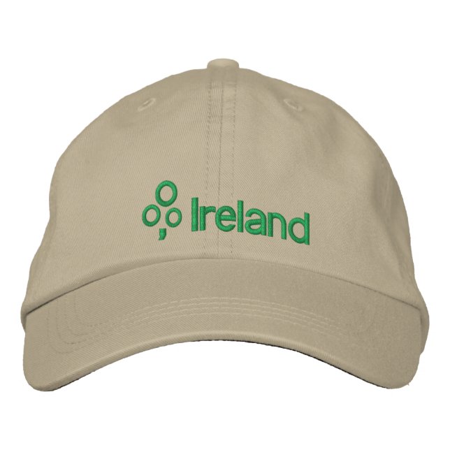Gorra Bordada Irlanda con Shamrock (Anverso)