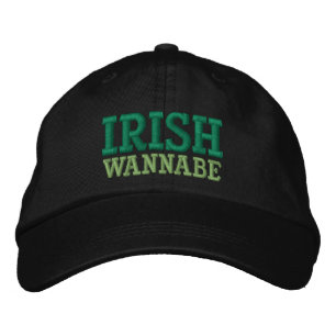 GORRA BORDADA IRLANDA WANNABE ABORDÓ LA TAPA DE BÉISBOL