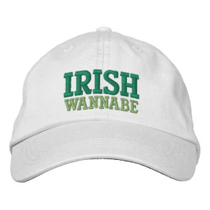 GORRA BORDADA IRLANDA WANNABE ABORDÓ LA TAPA DE BÉISBOL