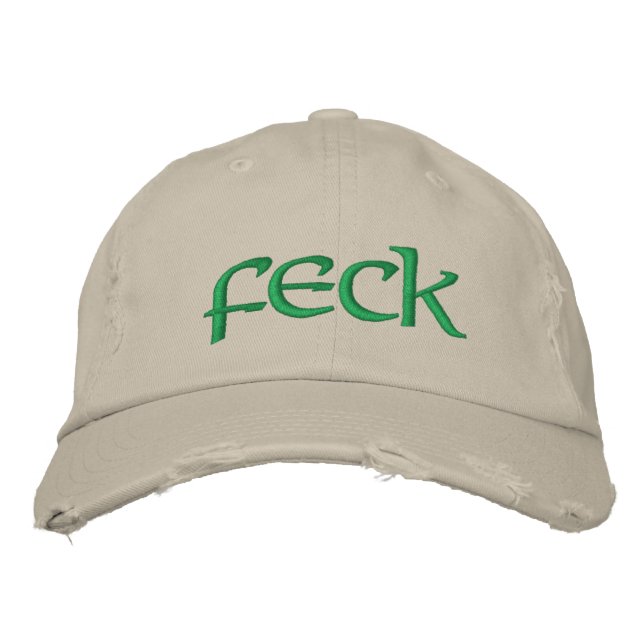 Gorra Bordada Irlandés Feck (Anverso)