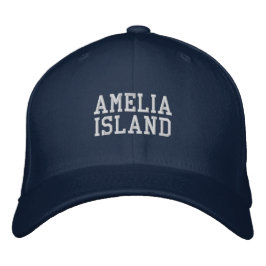 Gorra Bordada Isla de Amelia Florida Bocador de Béisbol