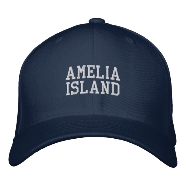 Gorra Bordada Isla de Amelia Florida Bocador de Béisbol (Anverso)