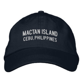 Gorra Bordada Isla de Mactan Cebu Filipinas Sombrero de béisbol