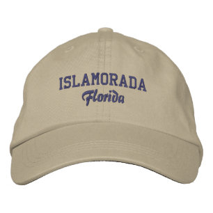Gorra Bordada Islamorada Florida: Sombrero de Béisbol Embrogado