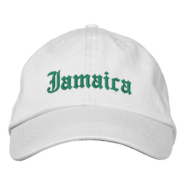 Gorra Bordada Jamaica bordada personalizada (Anverso)