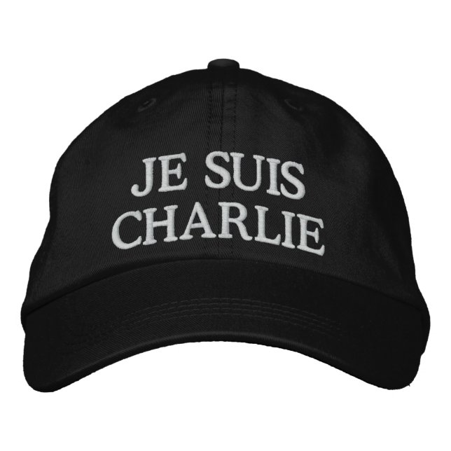 GORRA BORDADA JE SUIS CHARLIE (Anverso)