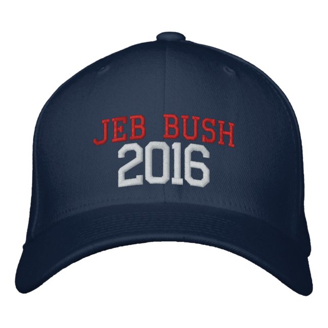 Gorra Bordada Jeb Bush Presidente 2016 (Anverso)