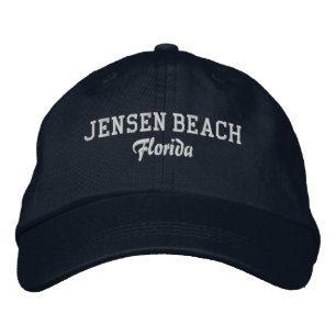 Gorra Bordada Jensen Beach Florida: Sombrero de Béisbol Embrogad
