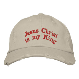 Gorra Bordada Jesucristo es mi Rey