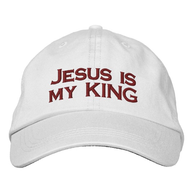 Gorra Bordada Jesus is my KING (Anverso)
