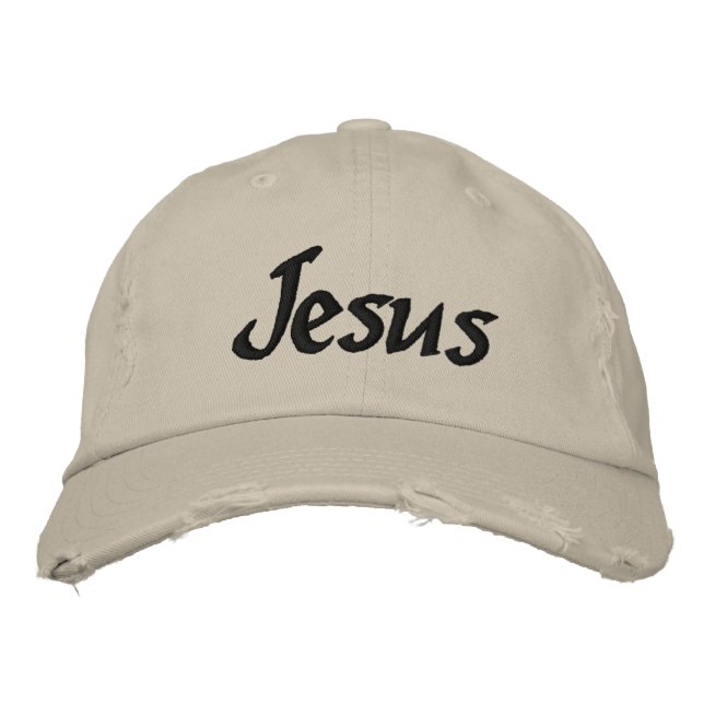 Gorra Bordada Jesús lo Personalizar (Anverso)