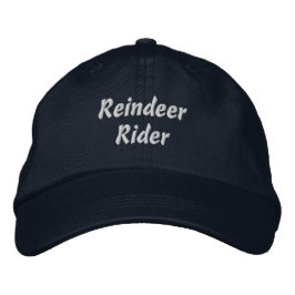 Gorra Bordada Jinete de Reno Armada Super Alegría Fiesta Navideñ