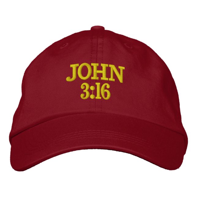 GORRA BORDADA JOHN 3:16 CAP (Anverso)