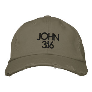 GORRA BORDADA JOHN 3:16 CAP