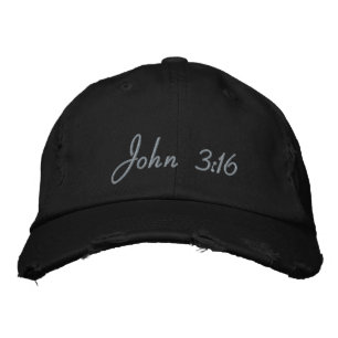 Gorra Bordada John 3:16 Personalizable Bebisbol Blindado