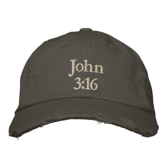 Gorra Bordada Juan 3:16 (Anverso)