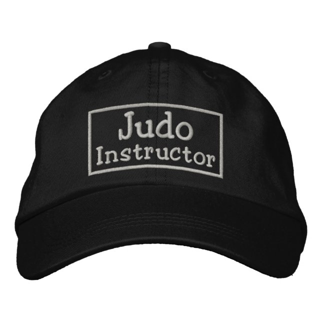 Gorra Bordada Judo Instructor (Anverso)