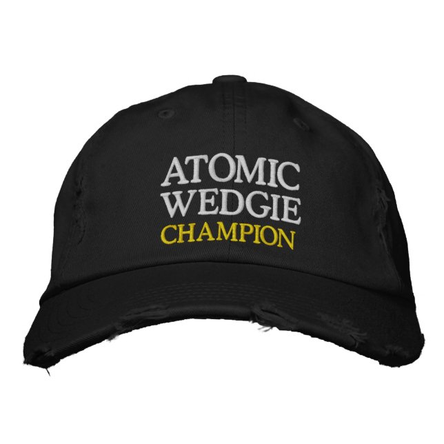 Gorra Bordada Juegos escolares de artículos deportivos ATOMIC WE (Anverso)