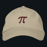 Gorra Bordada Just Pi<br><div class="desc">A whimsical Pi embroidery design. This custom embroidered baseball cap is making for a great humorous gift for the mathematician, the geek, the inquisitive mind. Great for a student, a teacher, an engineer or anyone that has this thing with numbers. Embroidery designs are available in a selection of popular color...</div>