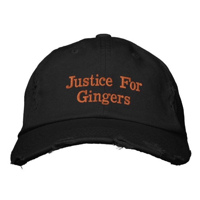 Gorra Bordada Justicia Para Los Gingers (Anverso)