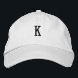 Gorra Bordada K-Letra monograma impresionante-Gorra elegante Han<br><div class="desc">K-Letra Monograma impresionante-Gorra estilizado y elegante funda de béisbol bordado. Presentamos nuestro exquisito Gorra bordado, una verdadera mezcla de estilo, confort y artesanía. Este accesorio meticulosamente hecho está diseñado para elevar tu aspecto y proporcionarle el máximo confort. Este Gorra/Cap puede editar o cambiar el texto. Ordena ahora y disfruta. Gracias...</div>
