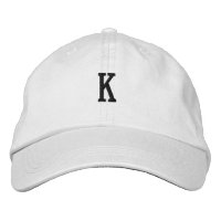 K-Letra monograma impresionante-Gorra elegante Han