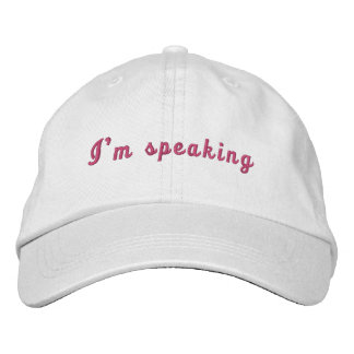 Gorra Bordada Kamala Harris Estoy Hablando 2024 Señora President