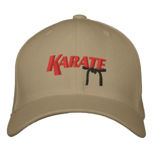 Gorra Bordada karate con cinturón negro