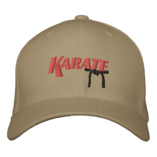 Gorra Bordada karate con cinturón negro