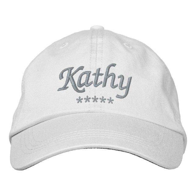 Gorra Bordada Kathy Name (Anverso)