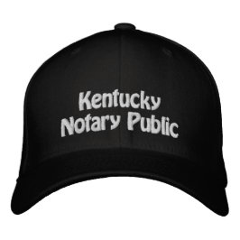 Gorra Bordada Kentucky Notary Public Embroid Béisbol Cap