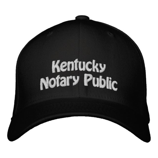 Gorra Bordada Kentucky Notary Public Embroid Béisbol Cap (Anverso)