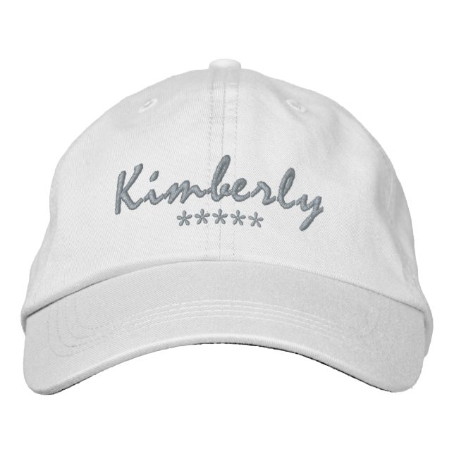 Gorra Bordada Kimberly Name (Anverso)