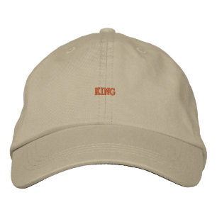 Gorra Bordada "KING" Embroidado Khaki Cotton Cap