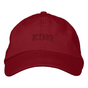 Gorra Bordada KING Guay Handsome Elegant-Gorra Nice Color rojo