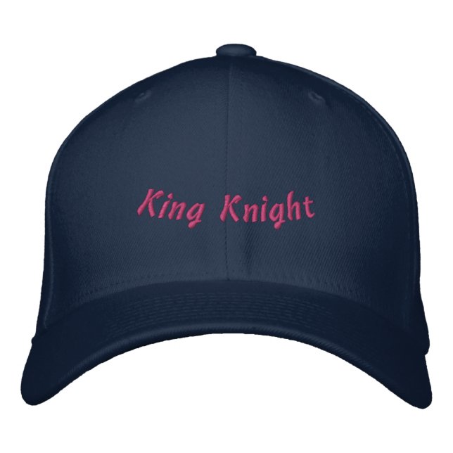 Gorra Bordada King Knight Navy Elegant-Hat Men Trucker Wool Bold (Anverso)