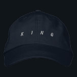 Gorra Bordada KING Navy-Gorra perfecto para cualquier ocasión Ho<br><div class="desc">Esta tapa de la marina con bordado "King",  elaborada con algodón de primera calidad,  es a la vez elegante y duradera. El diseño ajustable garantiza un ajuste perfecto para cualquier ocasión.</div>