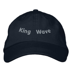 Gorra Bordada KING Wave Oleada Oceánica Inspirada Elegante-Gorra