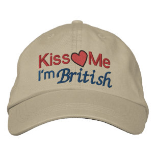 Gorra Bordada KISS Me soy británico por SRF