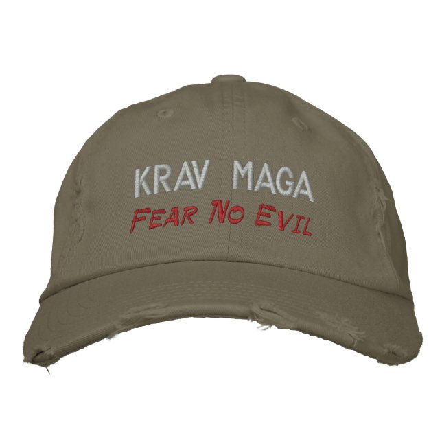 Gorra Bordada Krav Maga, No Miedo (Anverso)