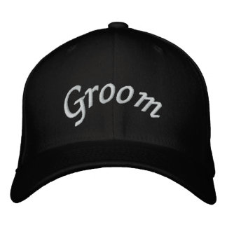 Gorra Bordada KRW Groom Script Black and White