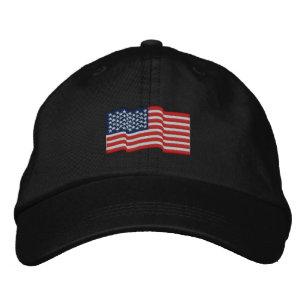 Gorra Bordada La bandera de los Estados Unidos de América tira l