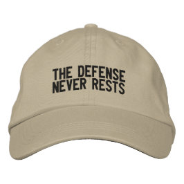 Gorra Bordada La defensa nunca descansa