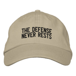 Gorra Bordada La defensa nunca descansa